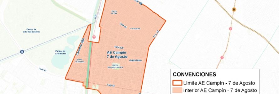 plano Campín 7 de Agosto