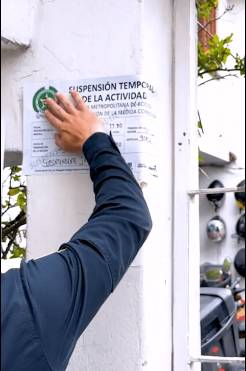 Suspensión Actividad comercial